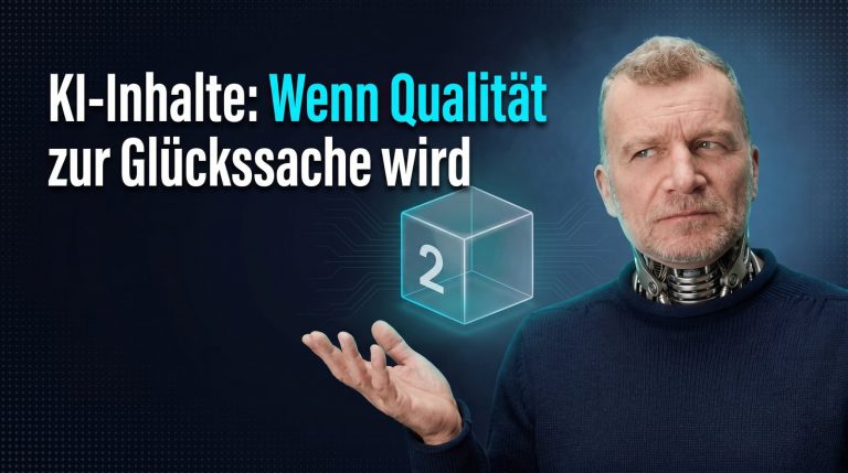 KI-generierte Inhalte: Wenn Qualität zur Glückssache wird