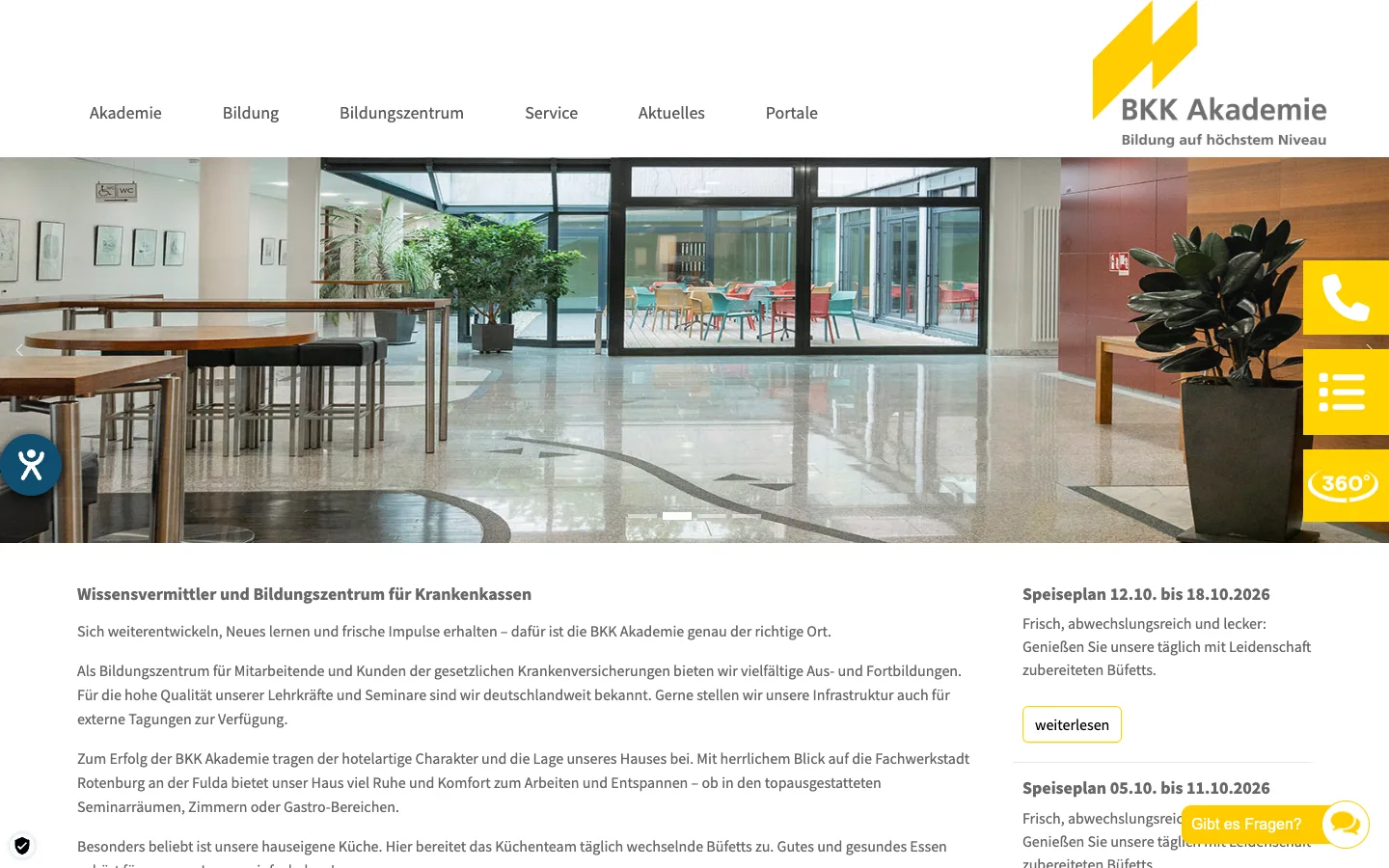Startseite von bkk-akademie.de