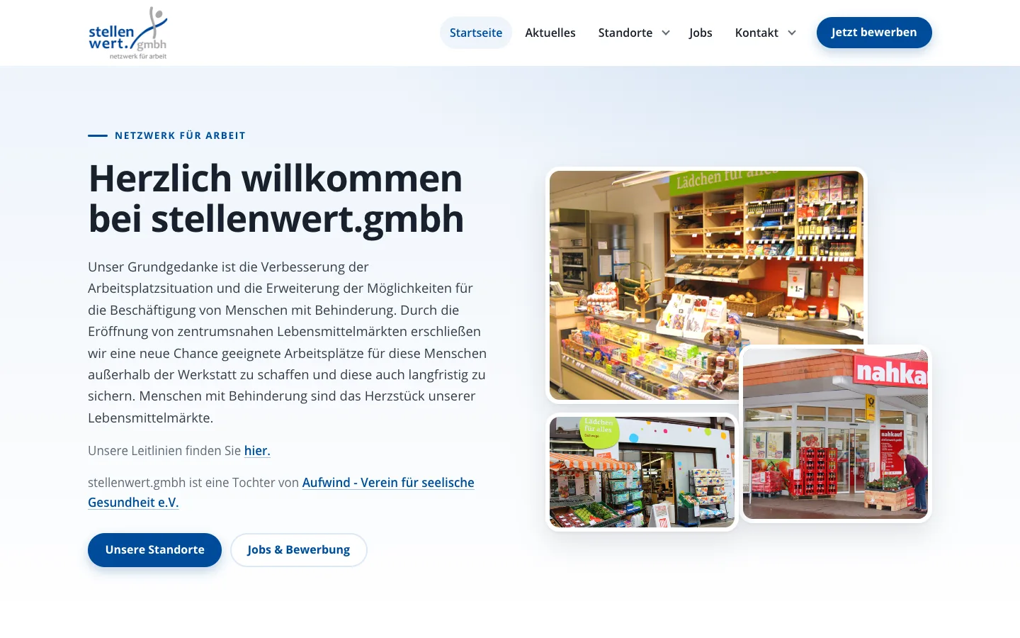 Startseite von stellenwert-gmbh.de
